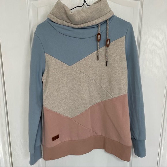 Simons Tops - Simon's Twik Colour Block Tunnel-Neck Sweatshirt